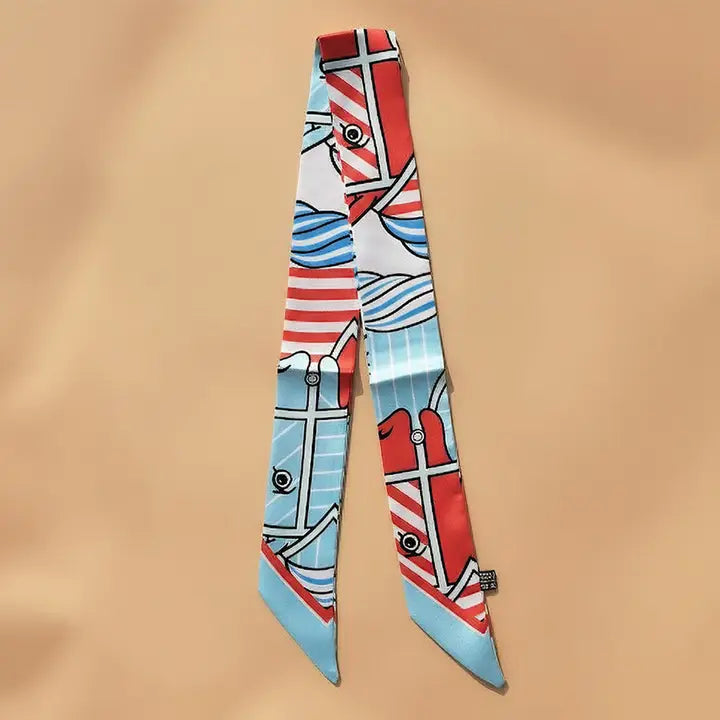 Vintage Abstract Pattern Printed Scarf