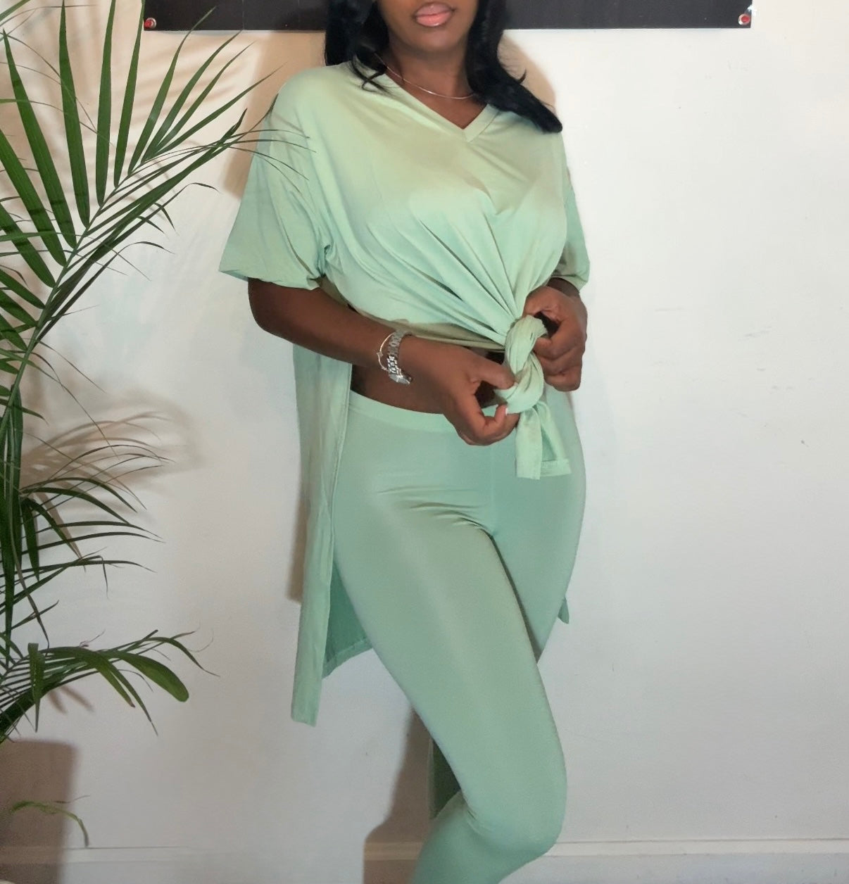 Basic 2 Piece Set Mint Green